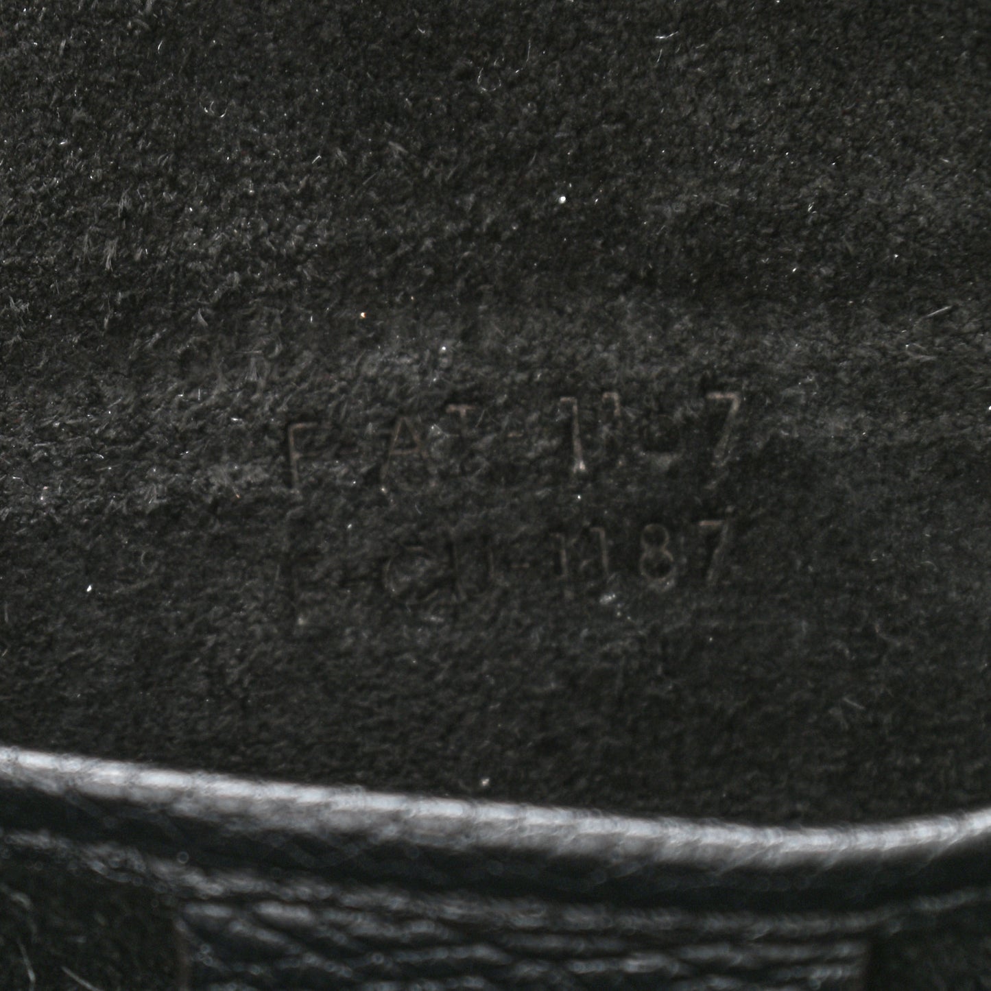 Drummed Calfskin Nano Luggage Black