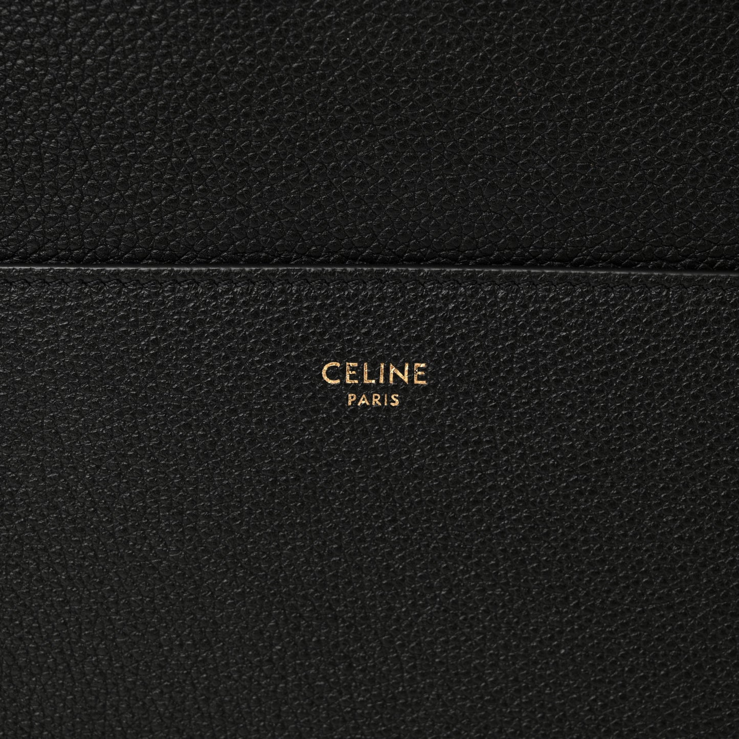Soft Grained Calfskin Sangle Bucket Bag Black