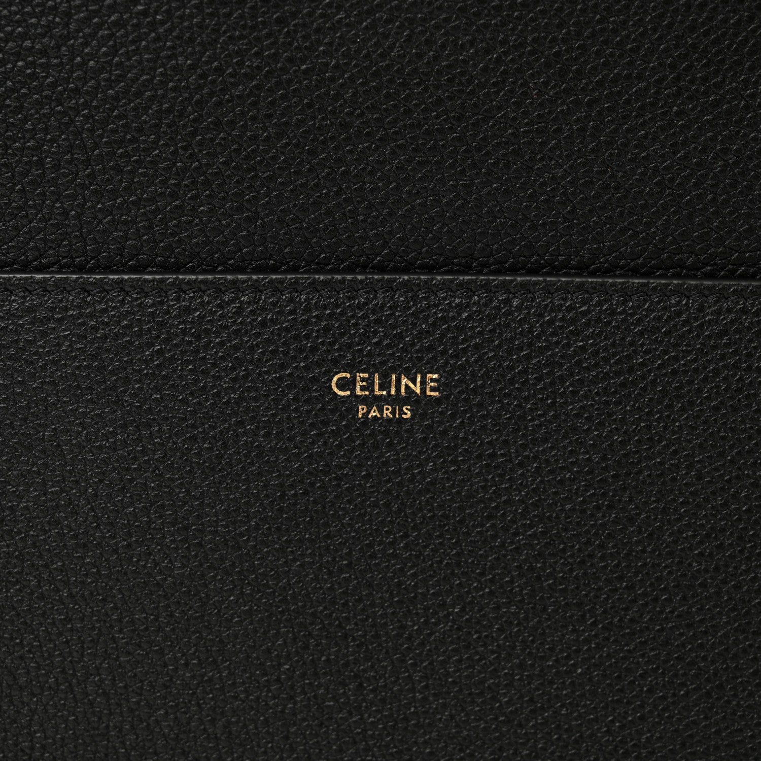 Celine Soft Grained Calfskin Sangle Bucket Bag Black 7 of 12