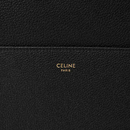 Celine Soft Grained Calfskin Sangle Bucket Bag Black 7 of 12