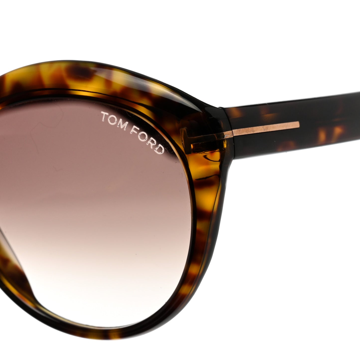 Maxine Round Sunglasses TF763 Tortoise