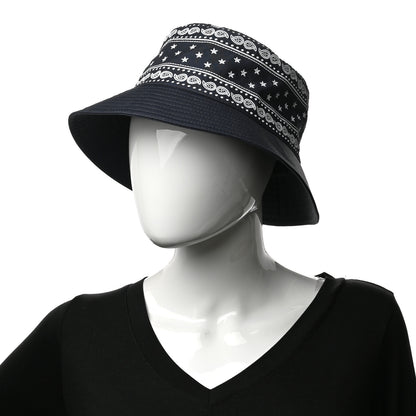 Hermes Technical Gabardine Balade Bandana Bucket Hat 57 Marine 2 of 9