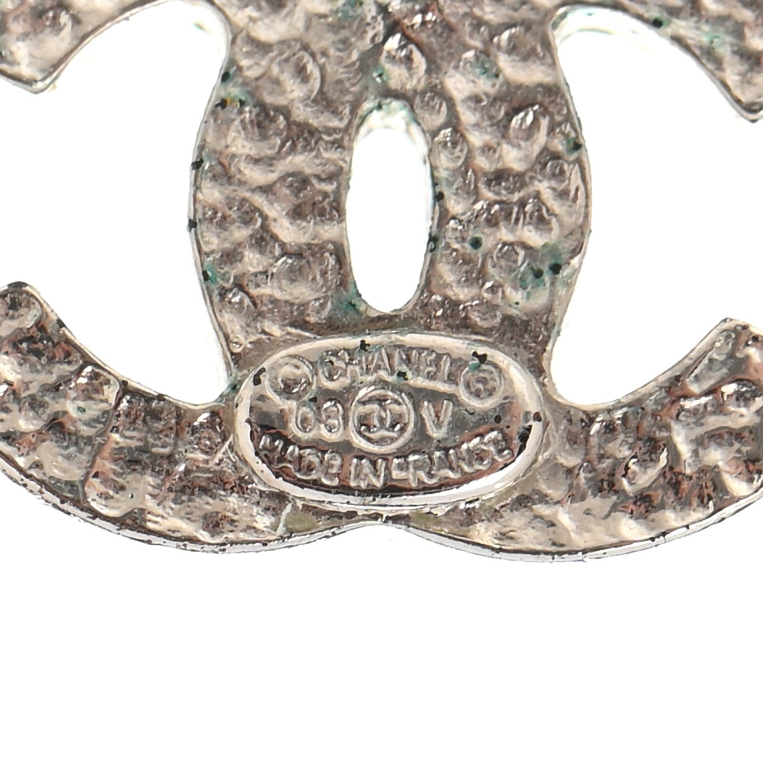 Chanel Crystal Mini CC Earrings Silver 4 of 6