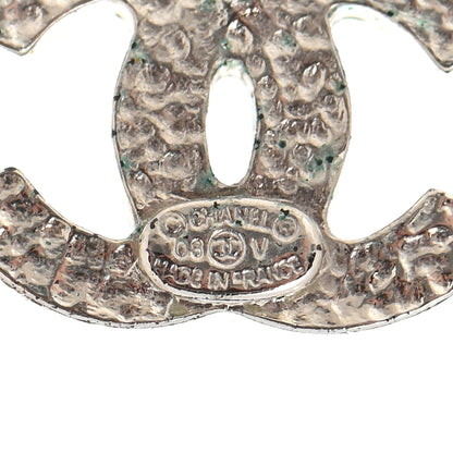 Chanel Crystal Mini CC Earrings Silver 4 of 6