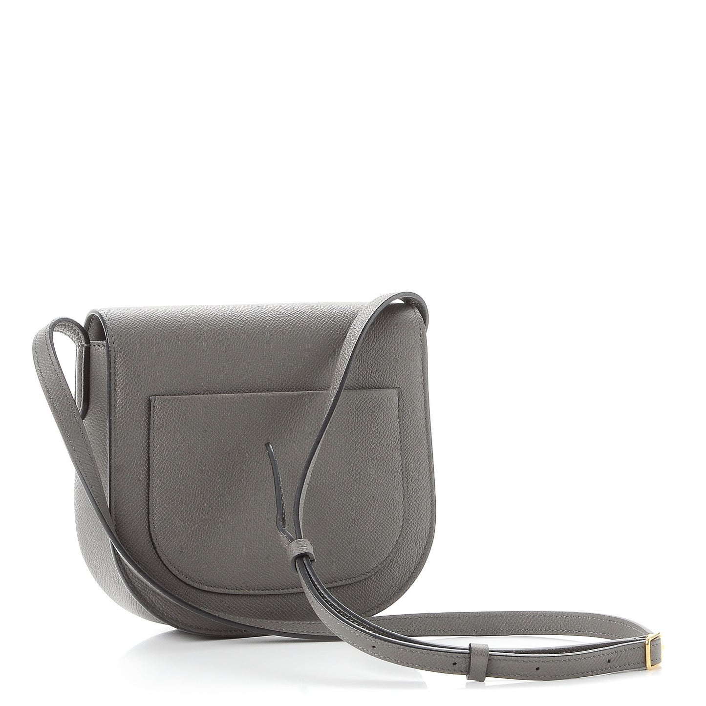 Baby Grained Calfskin Small Trotteur Grey