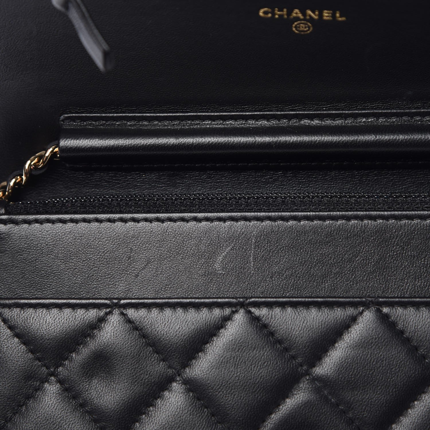 Chanel Lambskin Quilted Emoticon Wallet On Chain WOC Black 9 of 9