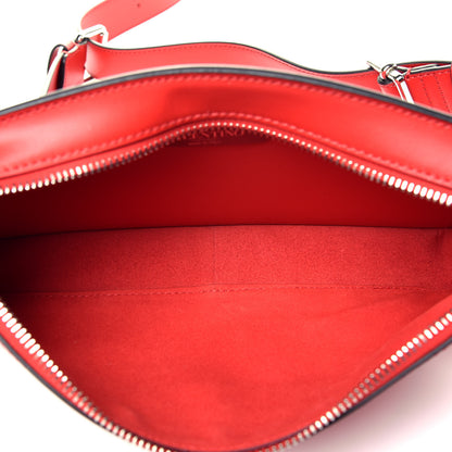 Valentino Garavani Calfskin Mens VLTN Belt Bag Pure Red Black 5 of 9