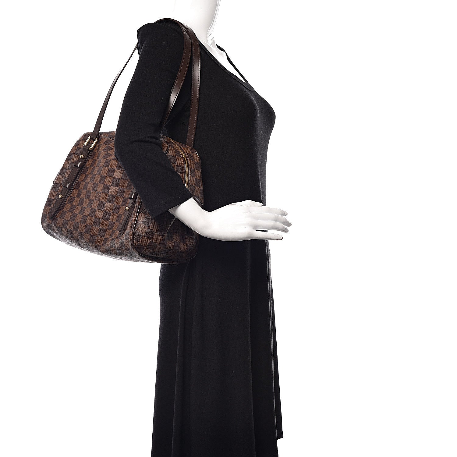 Louis Vuitton Damier Ebene Rivington GM 2 of 9