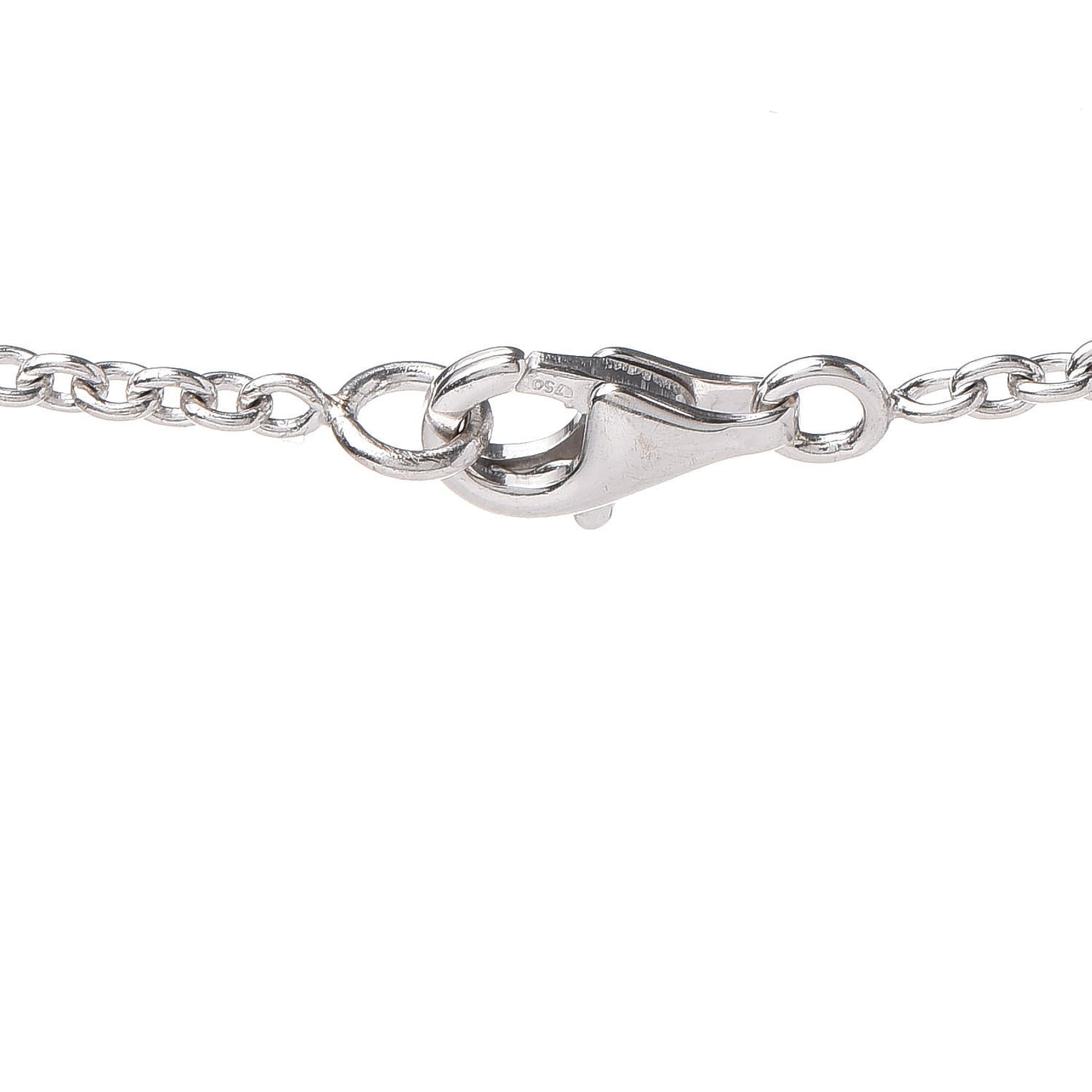 18K White Gold Interlocking LOVE Necklace