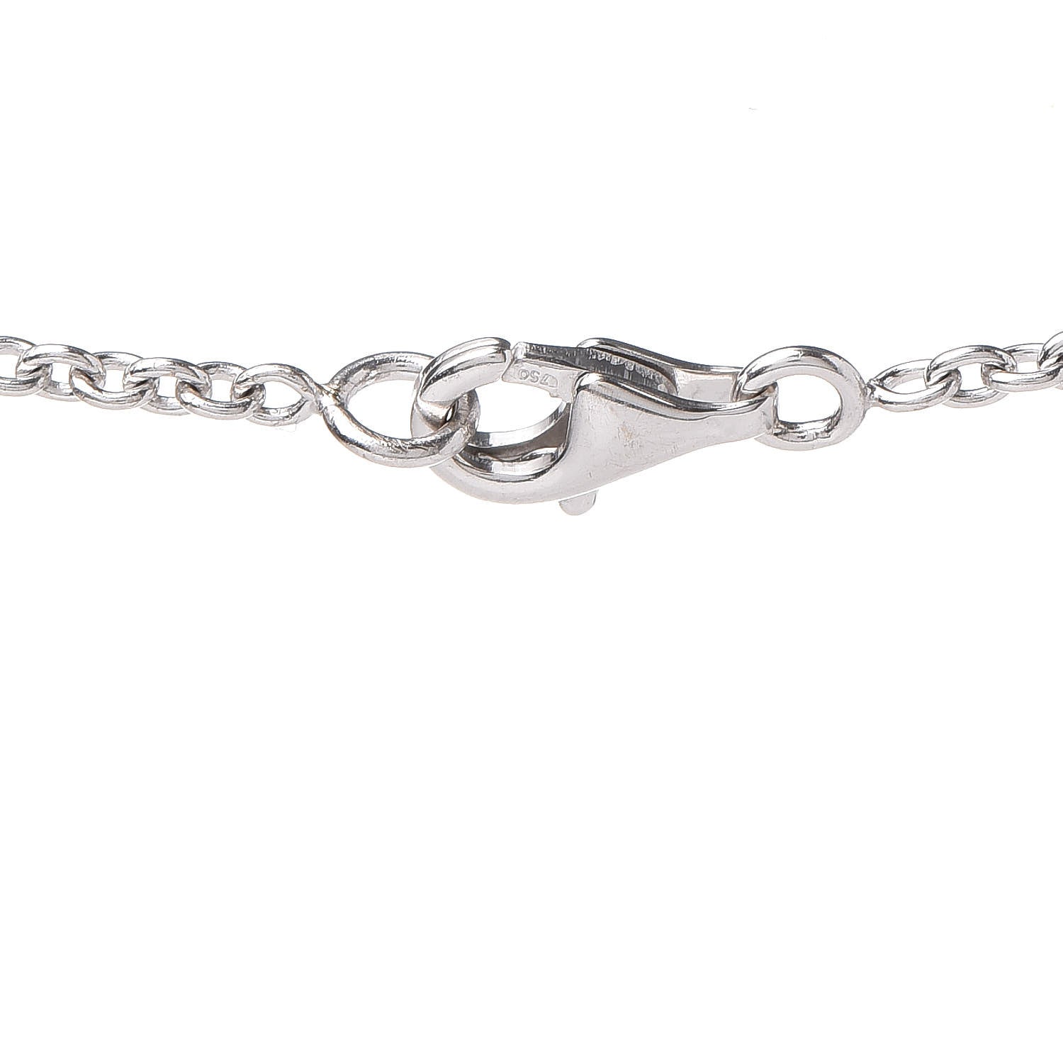 Cartier 18K White Gold Interlocking LOVE Necklace 6 of 6