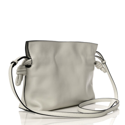 Loewe Calfskin Mini Flamenco Knot Bag White 3 of 16