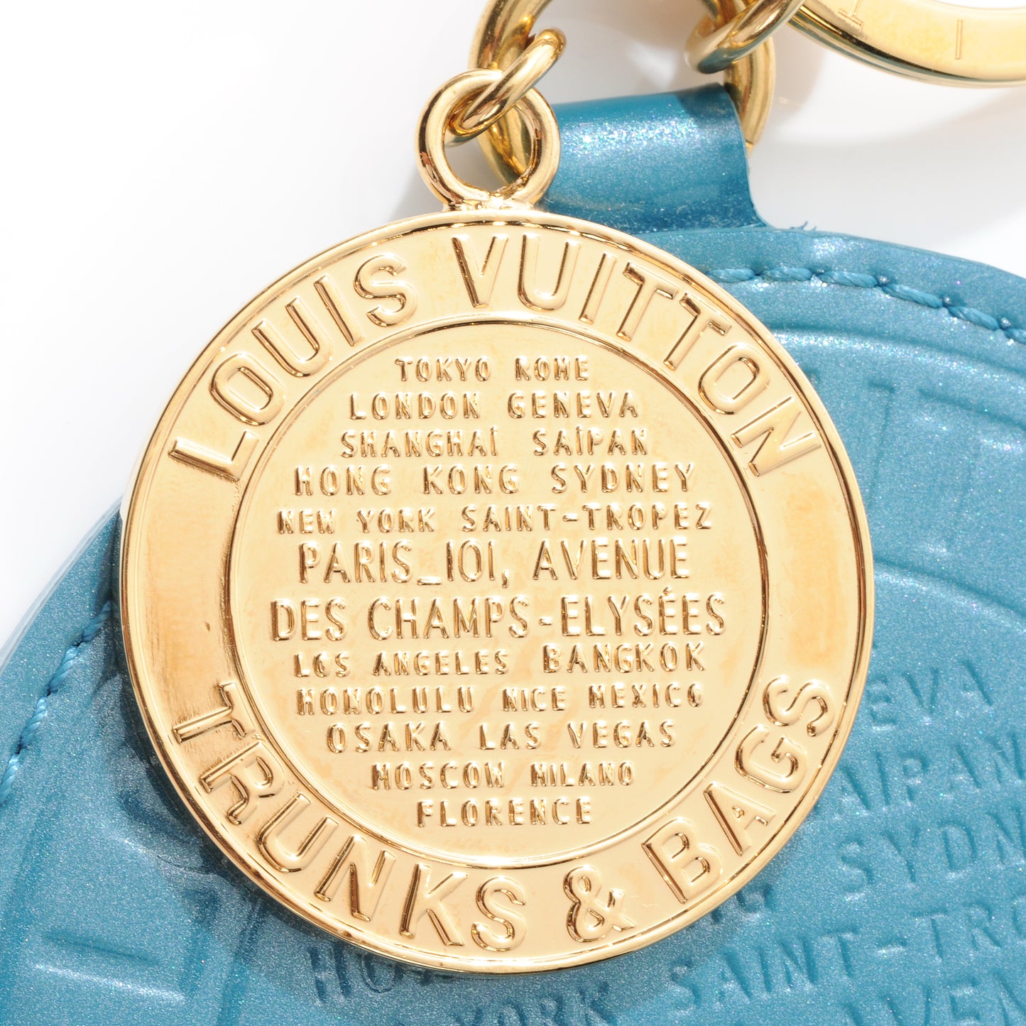 Vernis Trunks and Bags Bag Charm Blue Galactic