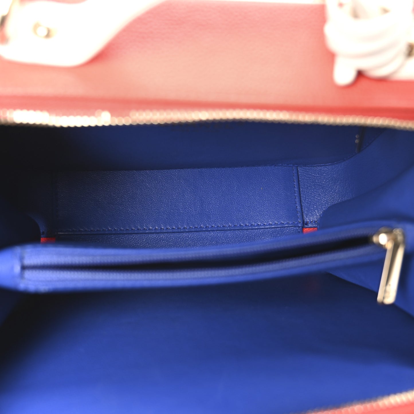 Caviar Quilted Medium CC Filigree Vanity Case Blue White Red