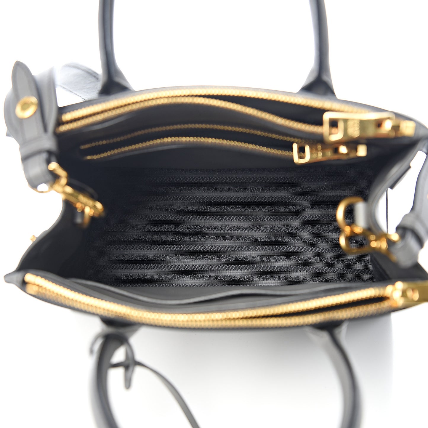 Saffiano City Calfskin Small Paradigme Bag Mercurio