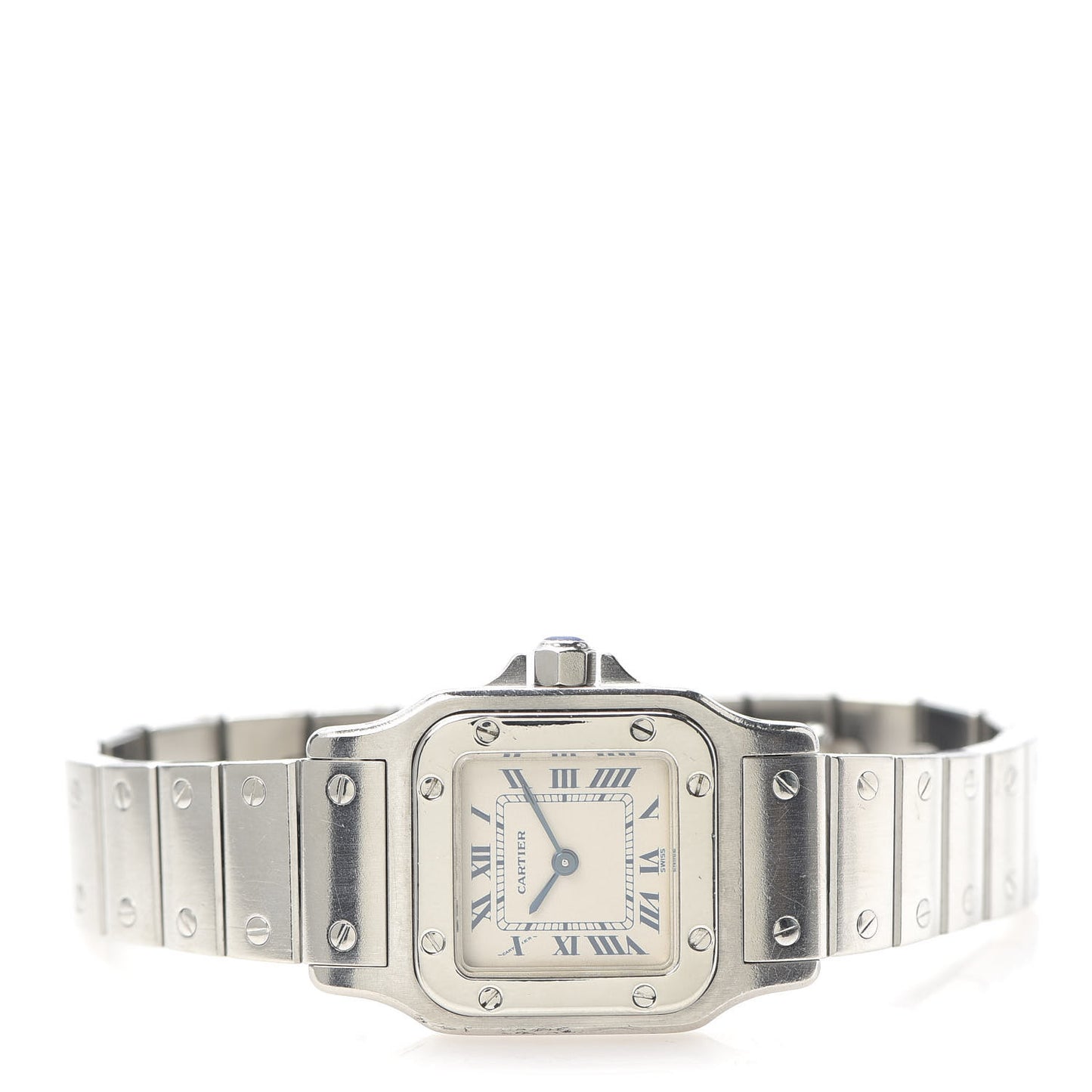 Stainless Steel 24mm Santos de Galbee Quartz Watch