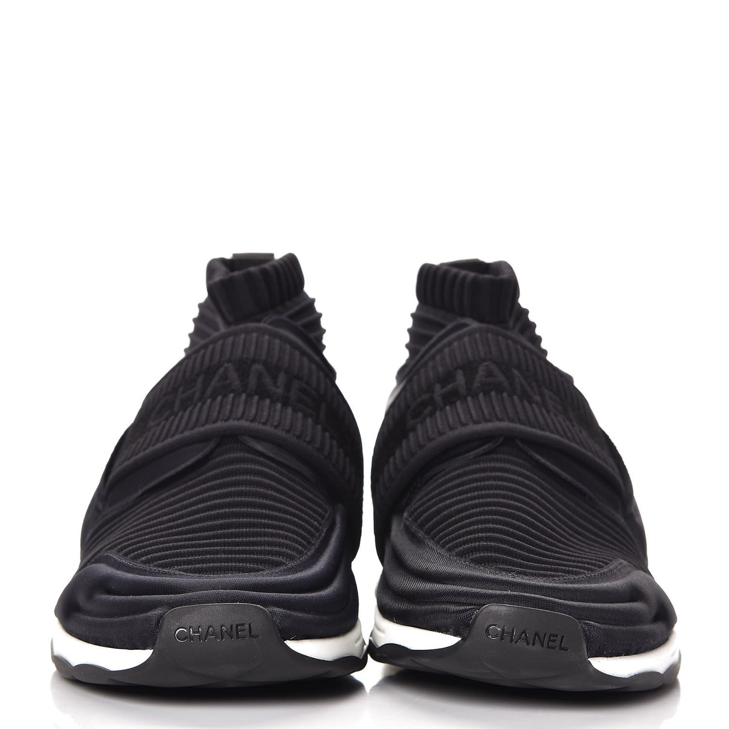Stretch Fabric CC Sneakers 40 Black