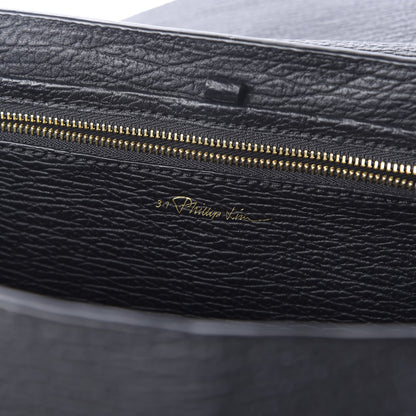 3.1 Phillip Lim 3.1 Textured Calfskin Medium Pashli Satchel Black 6 of 10