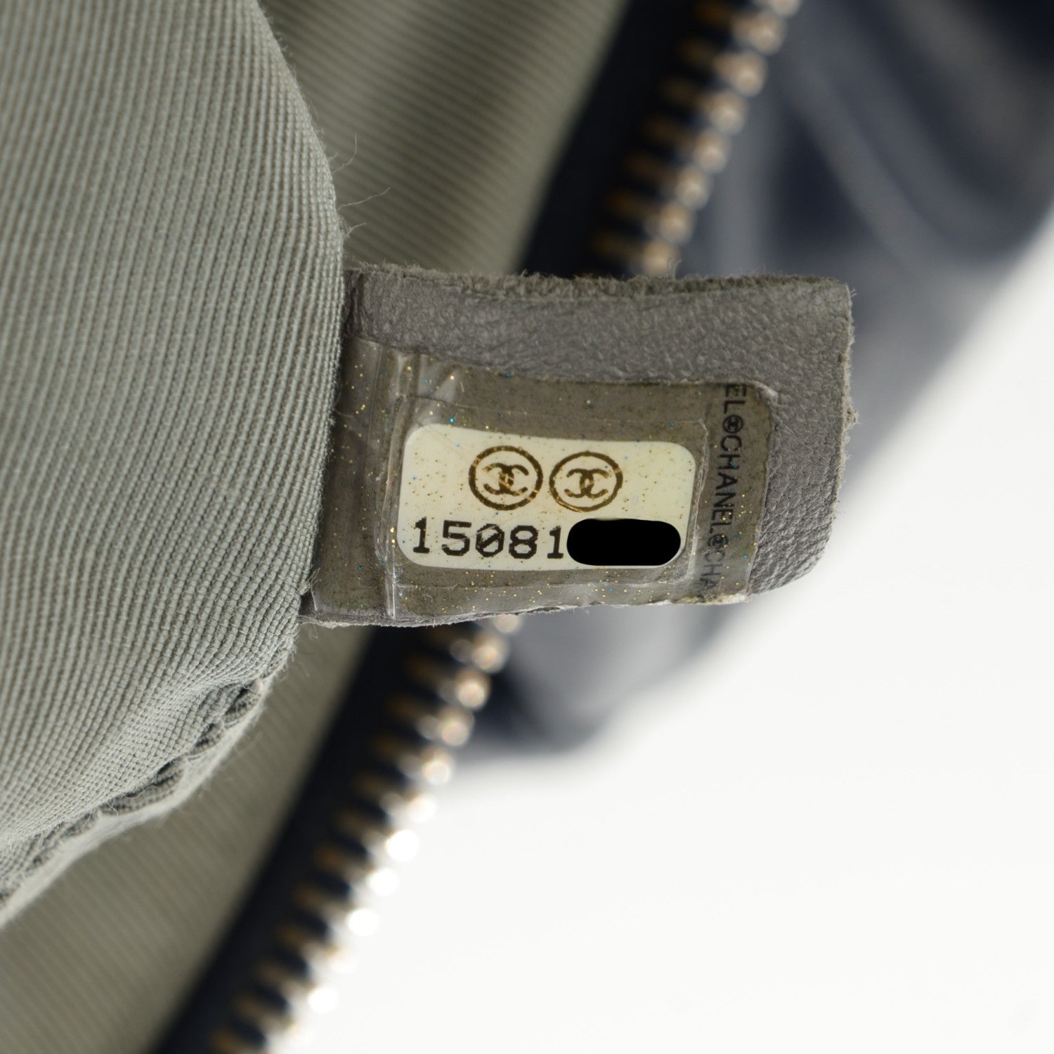 Chanel Calfskin Ultra Stitch Bowler Navy 6 of 9