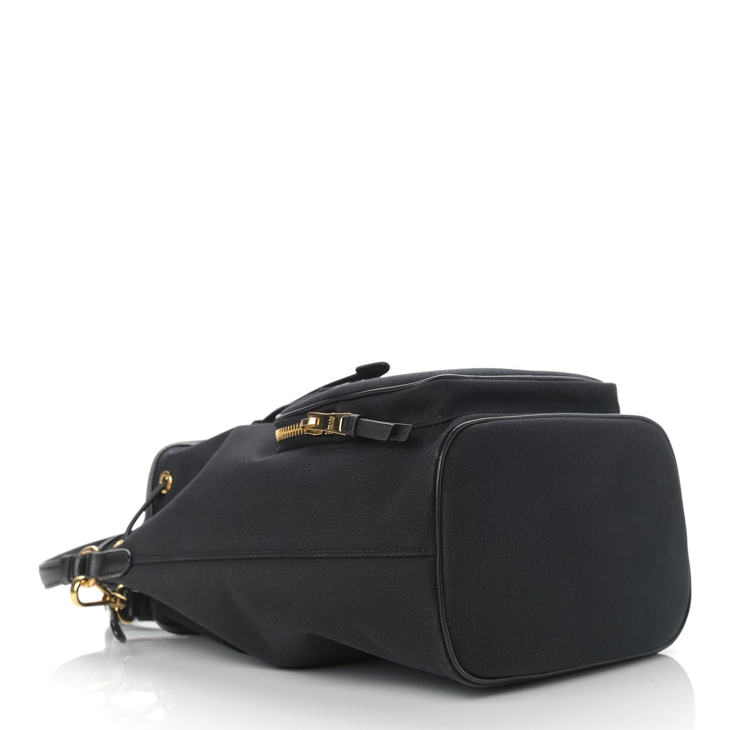 Canvas Drawstring Bucket Black