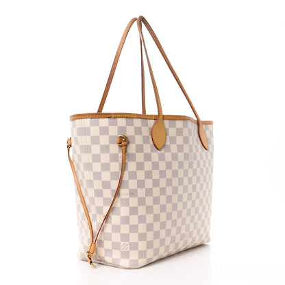 Louis Vuitton Damier Azur Neo Neverfull MM Rose Ballerine 2 of 15