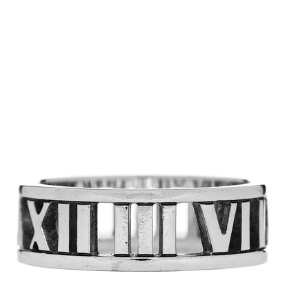 Tiffany Sterling Silver Wide Atlas Open Ring 56 7.75 3 of 5
