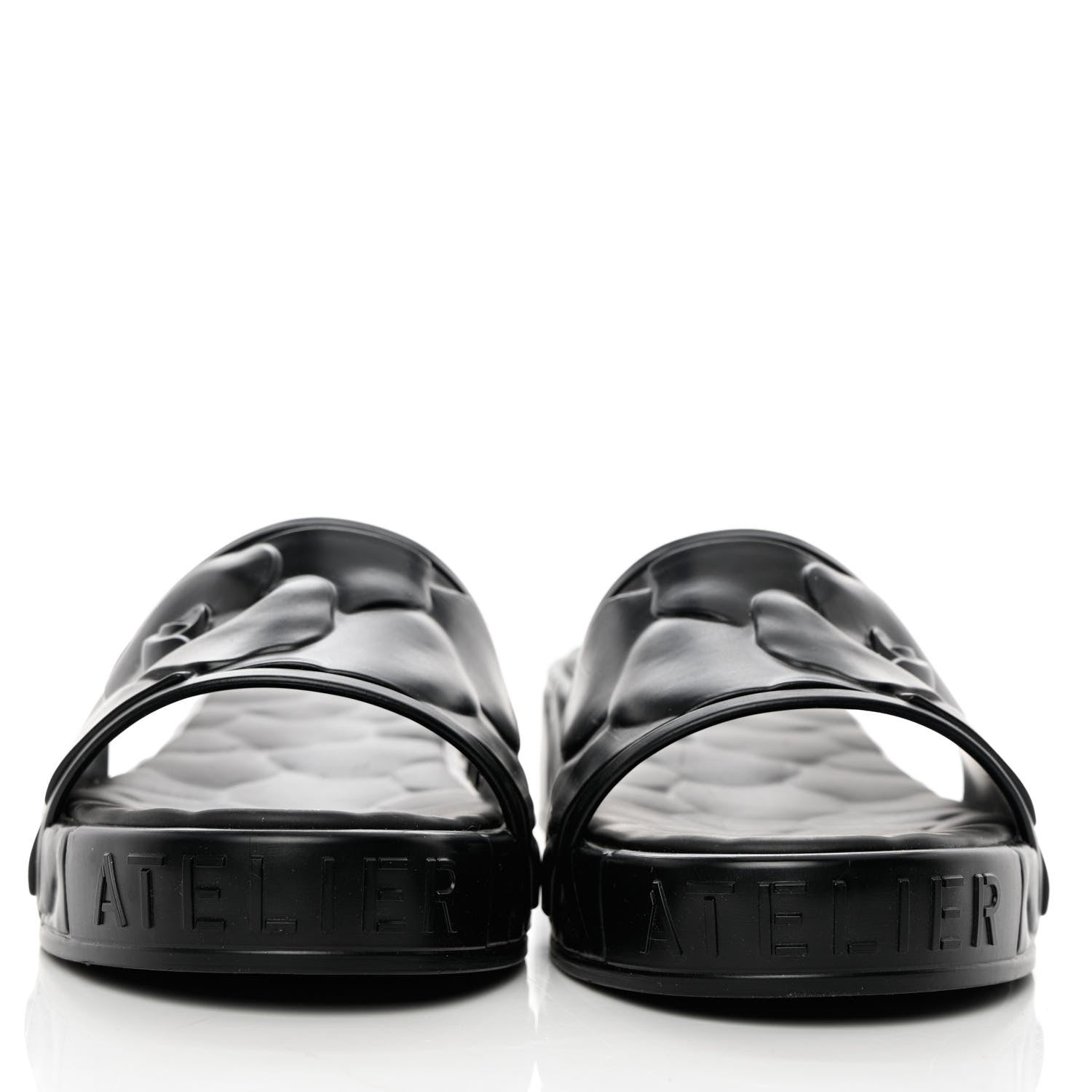 Valentino Garavani Rubber Atelier 03 Rose Edition 25/40mm Platform Slide Sandals 40 Black 4 of 12