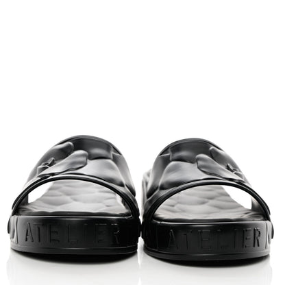 Valentino Garavani Rubber Atelier 03 Rose Edition 25/40mm Platform Slide Sandals 40 Black 4 of 12