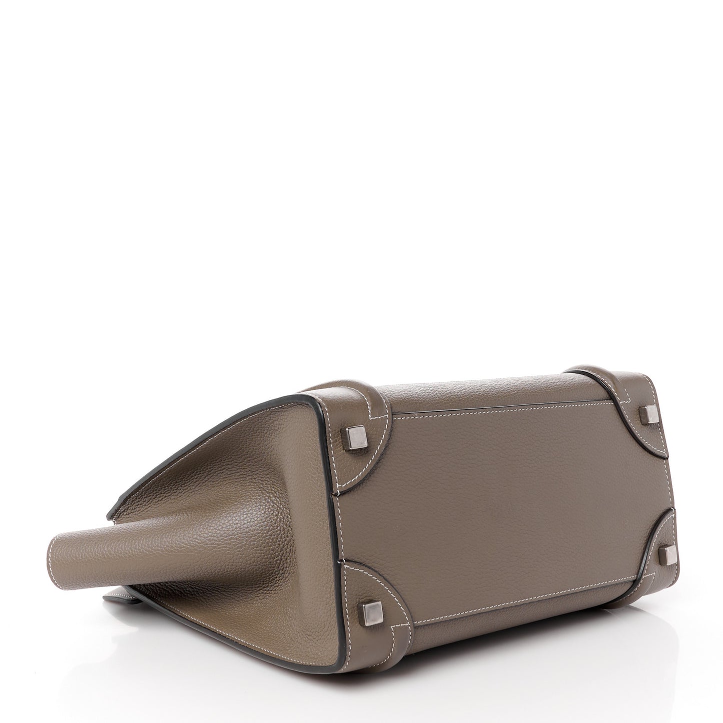 Drummed Calfskin Micro Luggage Souris