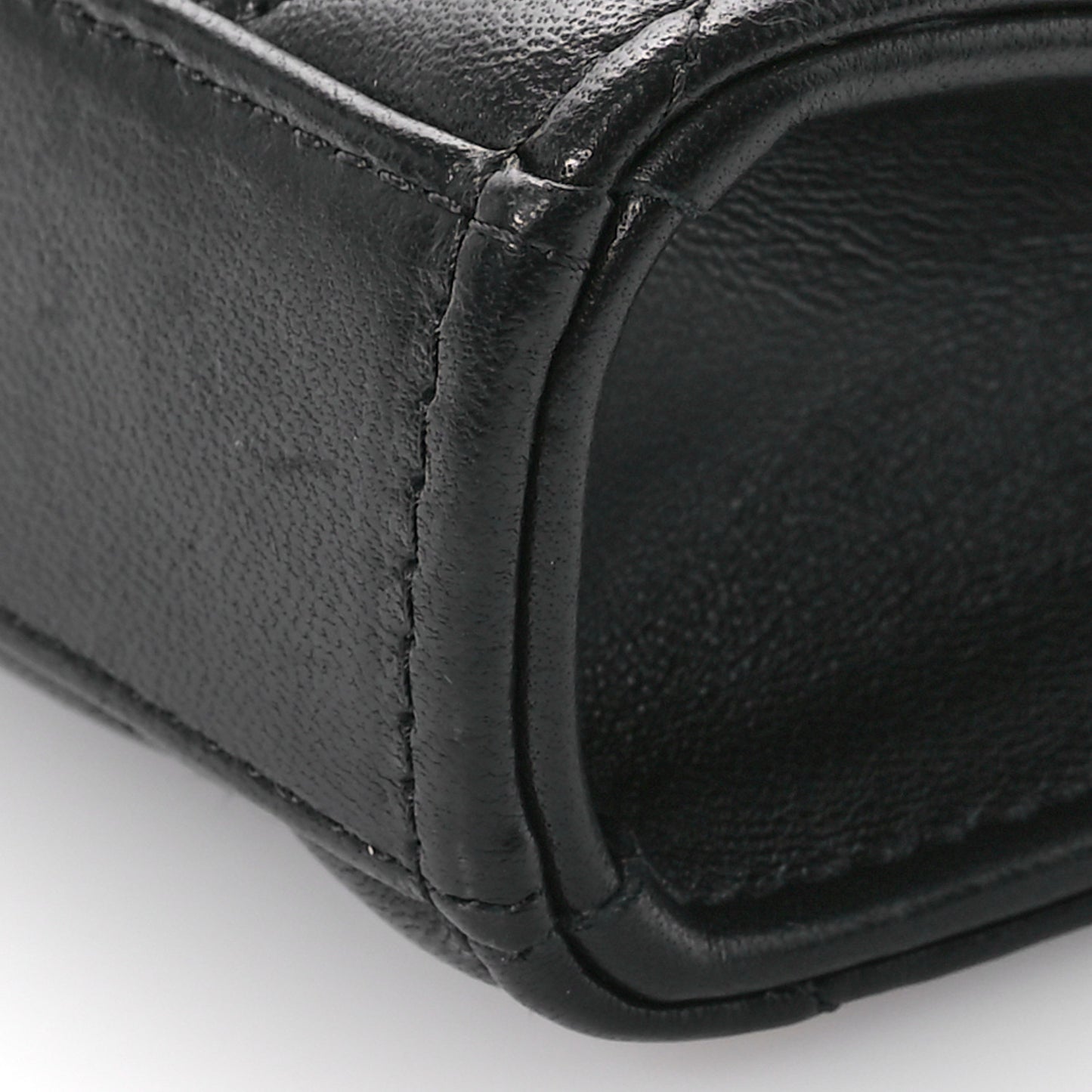 Lambskin Quilted Mini Trendy CC Clutch With Chain Black
