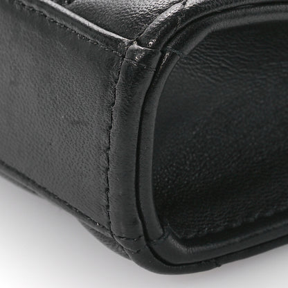 Chanel Lambskin Quilted Mini Trendy CC Clutch With Chain Black 10 of 11