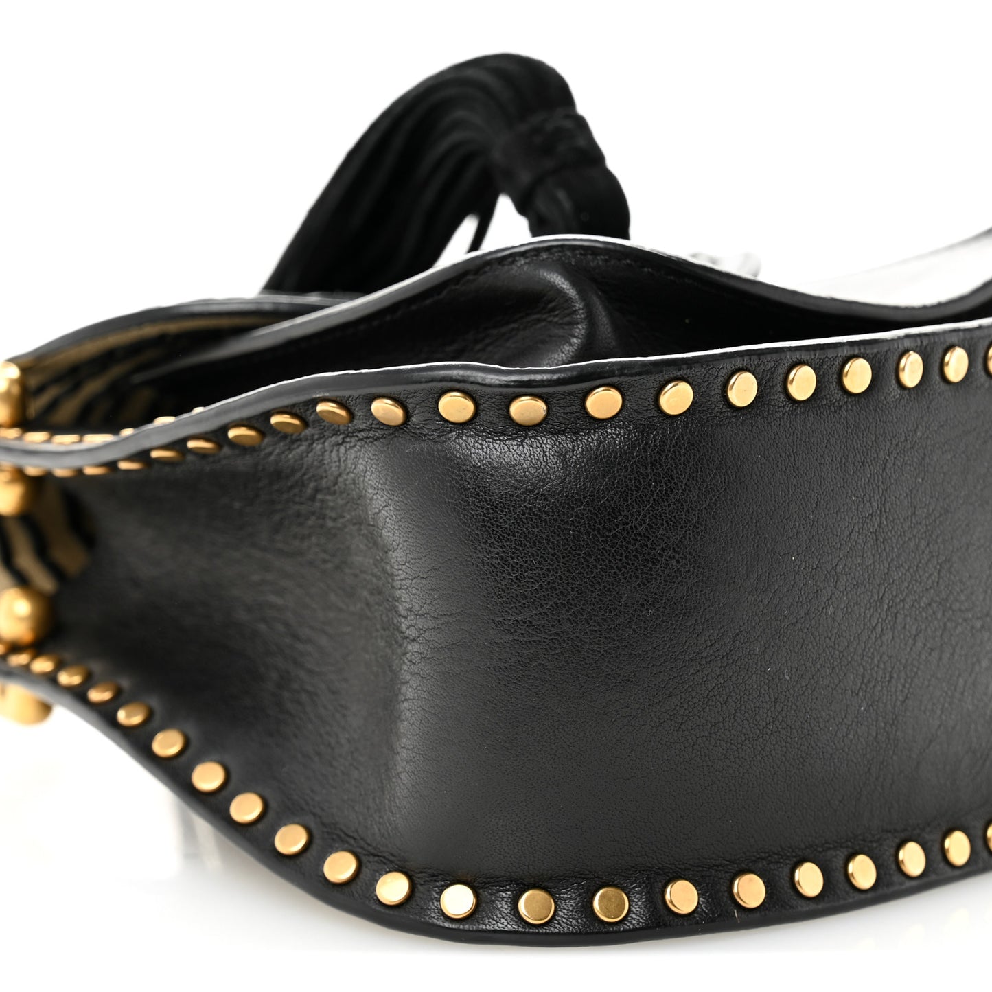 Calfskin Braided Mini Hudson Shoulder Bag Black