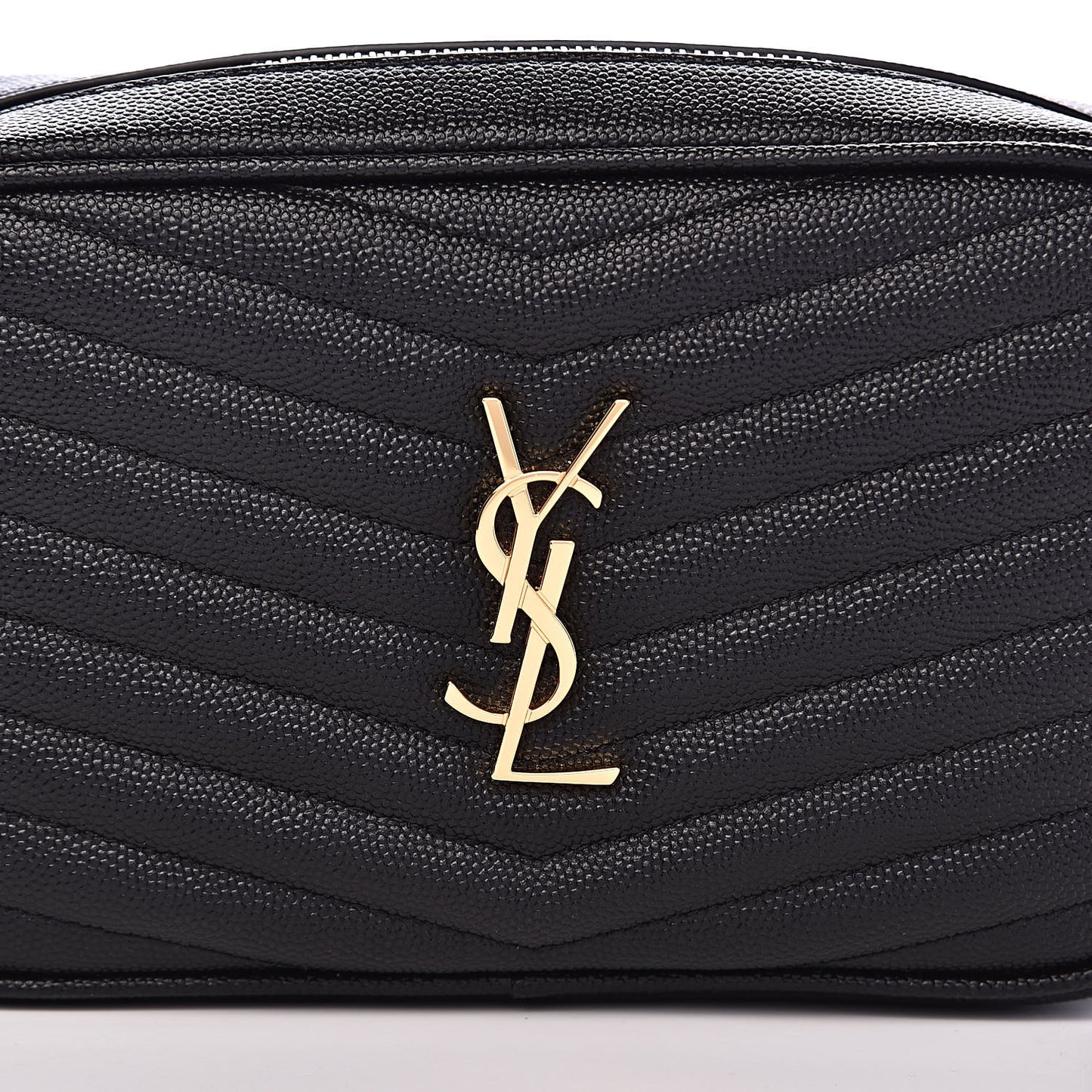 Grain De Poudre Matelasse Monogram Mini Lou Camera Bag Black