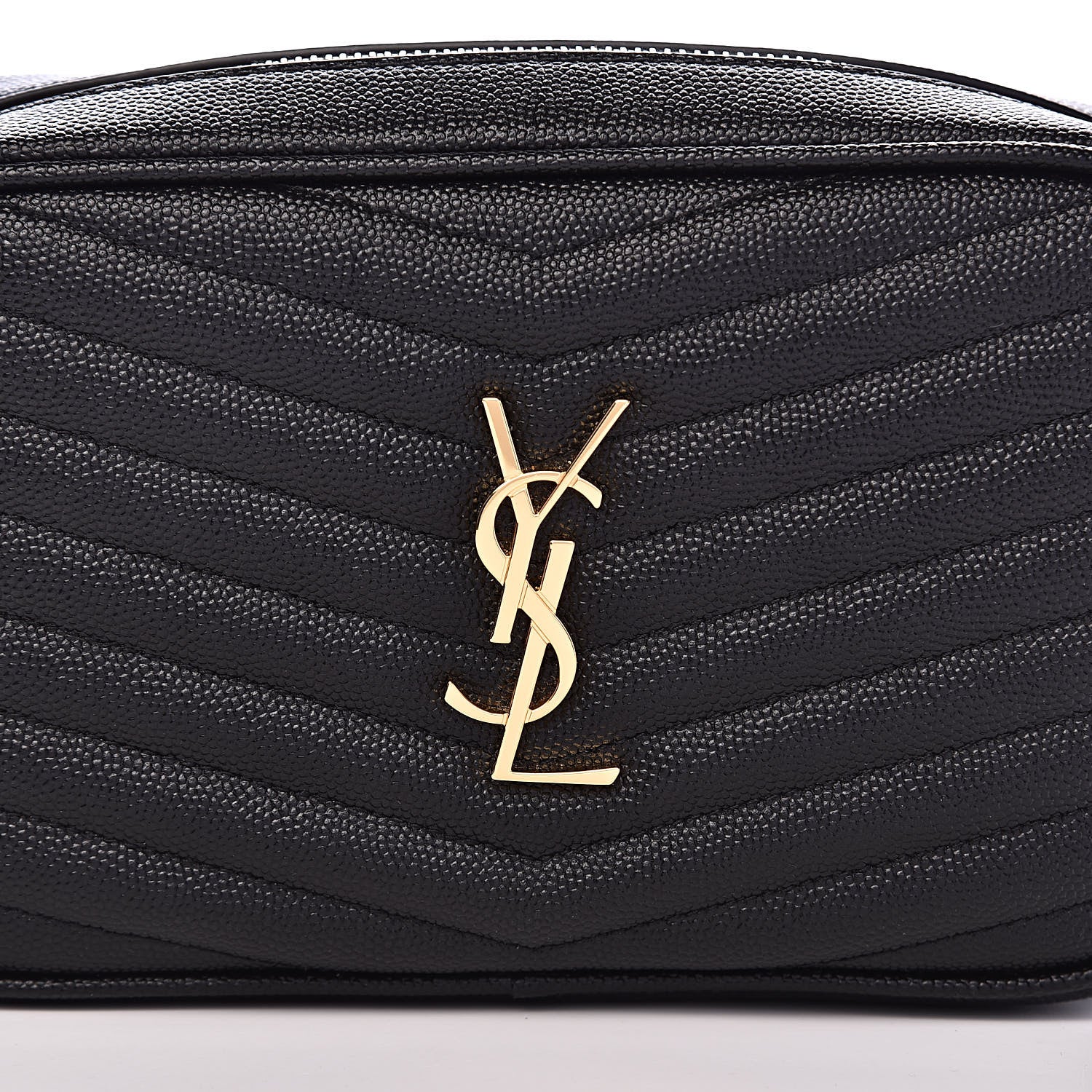 Saint Laurent Grain De Poudre Matelasse Monogram Mini Lou Camera Bag Black 9 of 10
