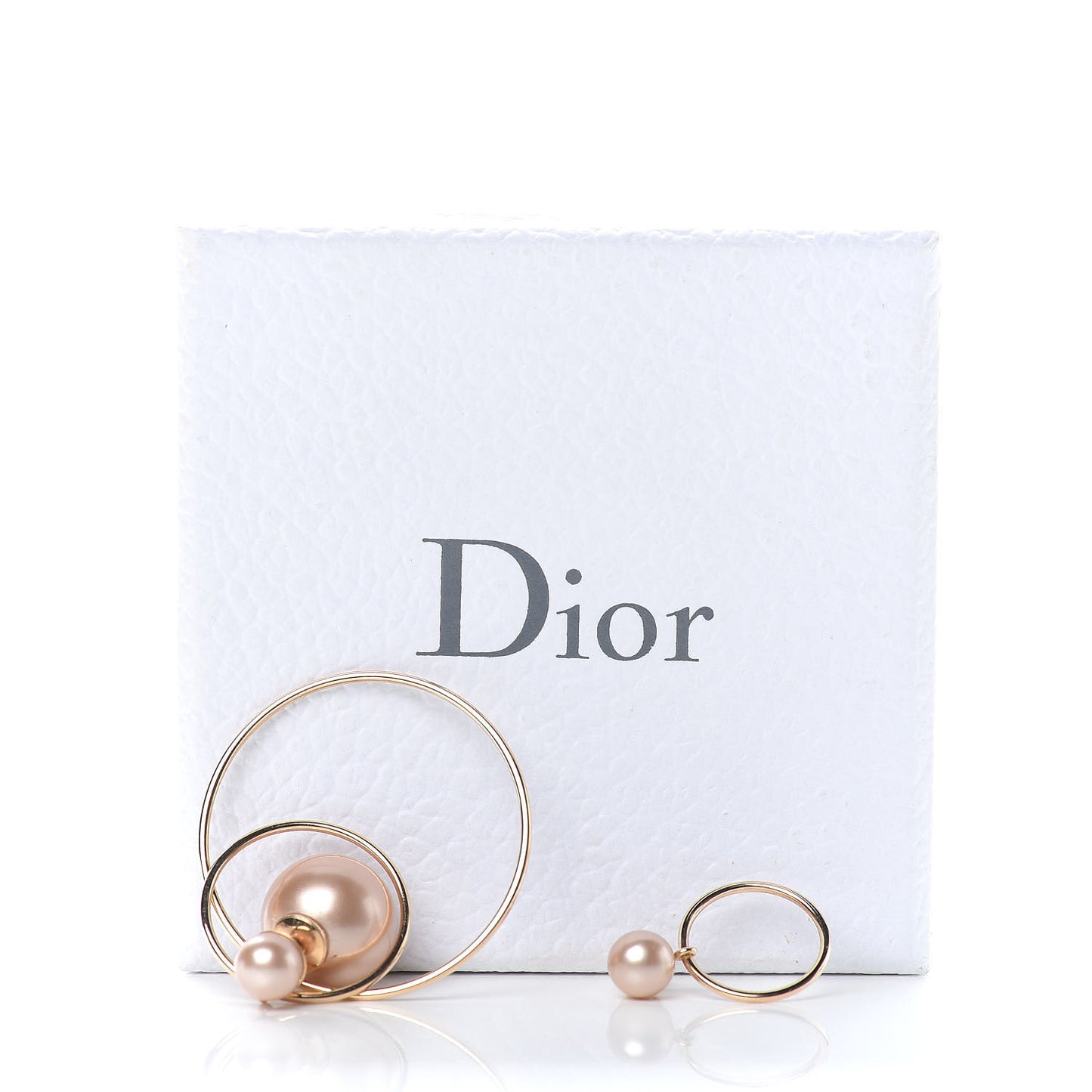 Pearl Mise En Dior Tribal Hoop Earrings Pink