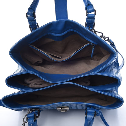 Bottega Veneta Light Calf Intrecciato Small Roma Signal Blue 6 of 8