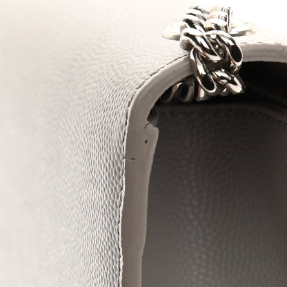 Saint Laurent Grain De Poudre Medium Classic Monogram Kate Satchel Souris 13 of 13