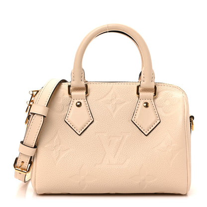 Louis Vuitton Empreinte Monogram Giant Speedy Bandouliere 20 Creme 1 of 8
