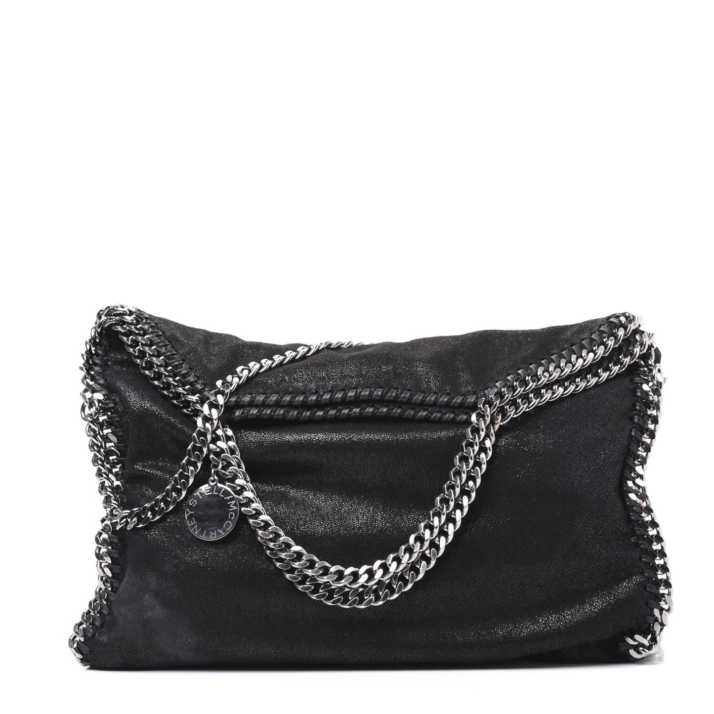 Shaggy Deer Falabella Fold Over Tote Black