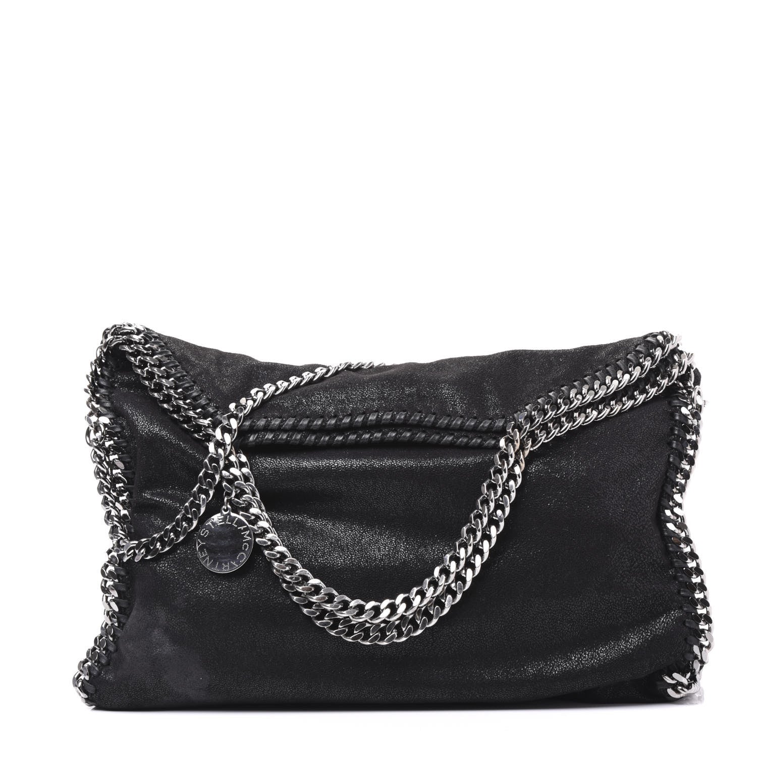 Stella McCartney Shaggy Deer Falabella Fold Over Tote Black 1 of 8