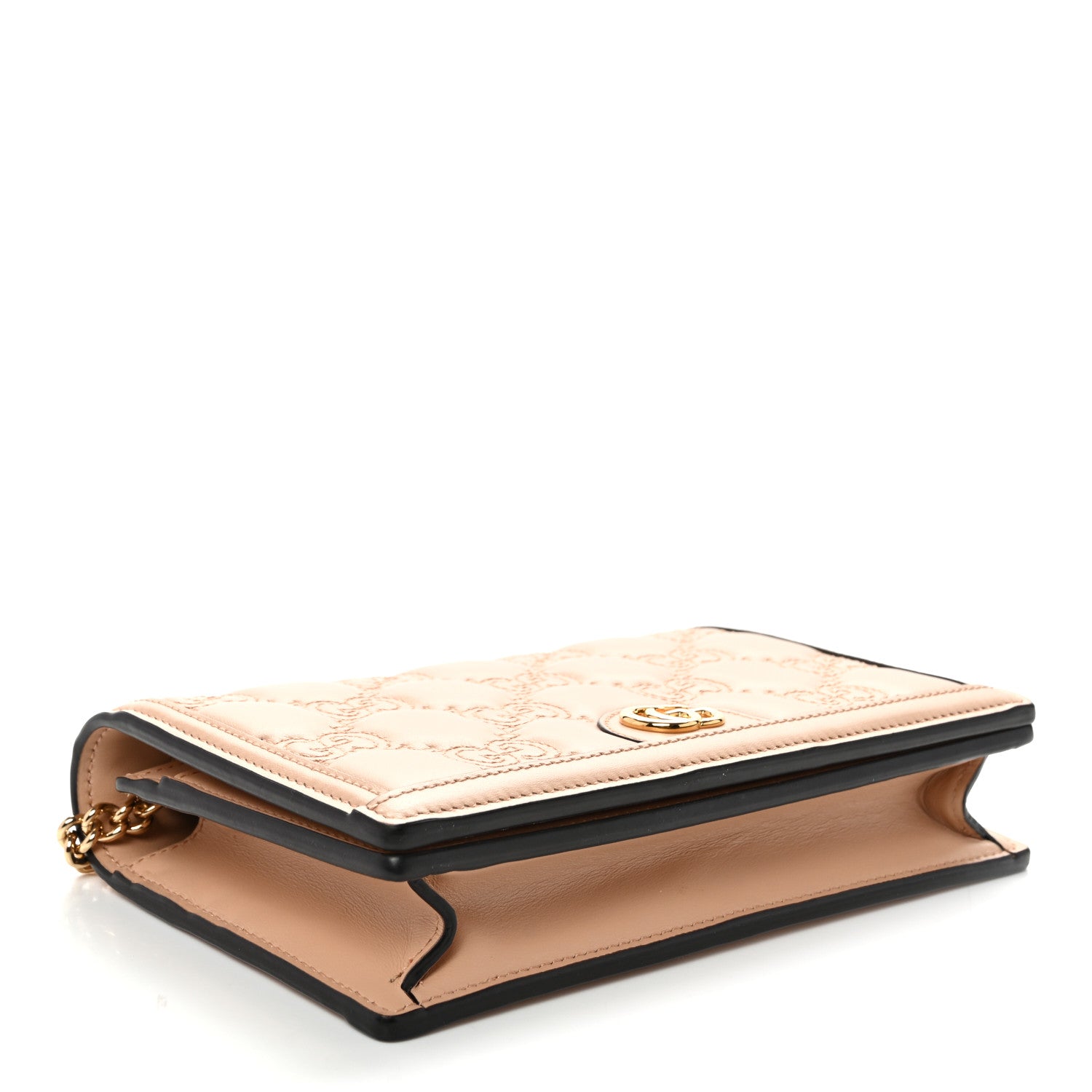 Gucci Calfskin GG Matelasse Chain Wallet Perfect Pink 4 of 9
