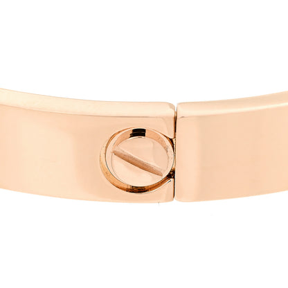 Cartier 18K Pink Gold LOVE Bracelet 17 6 of 8