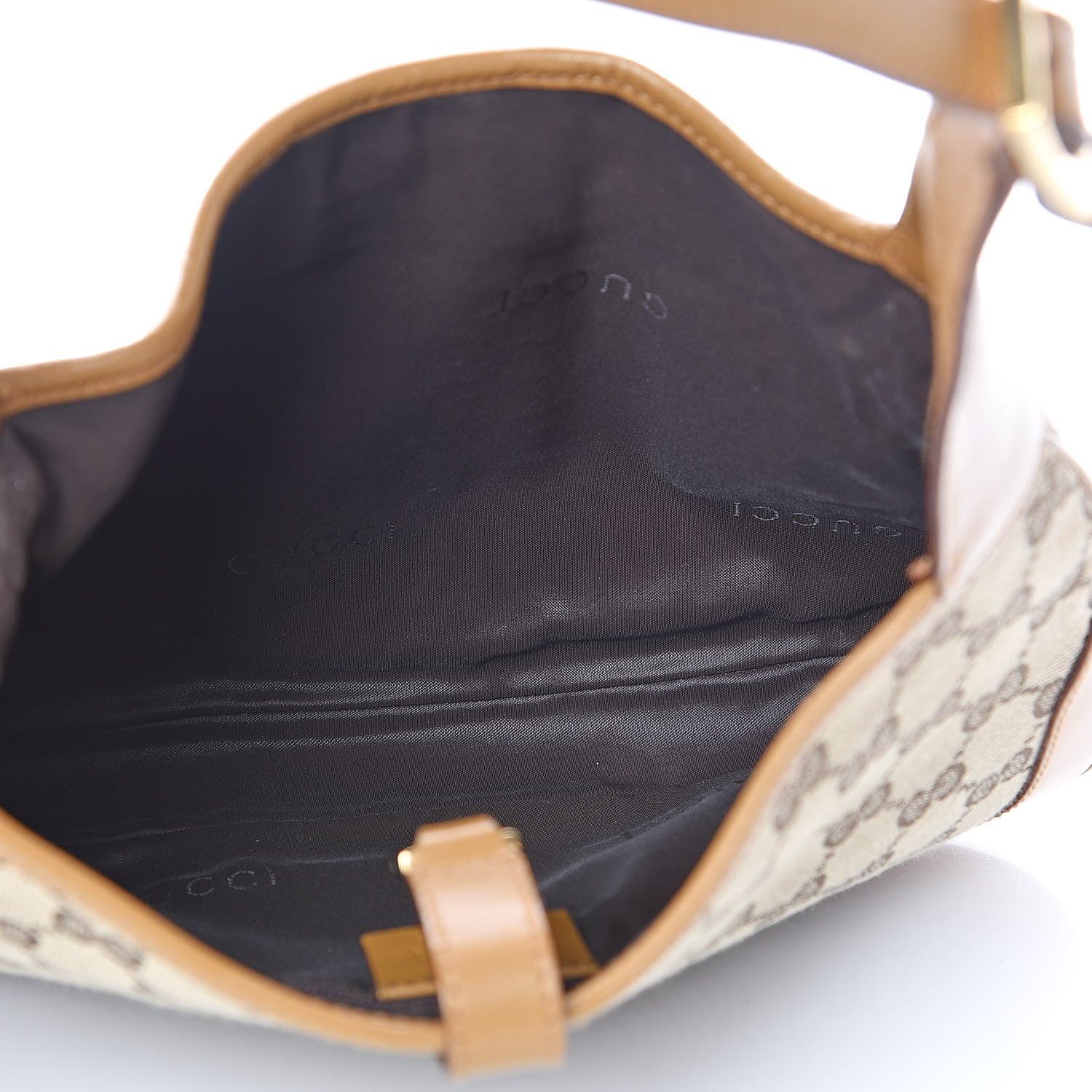 Gucci Monogram Web Small Jackie O Hobo Light Brown 5 of 10