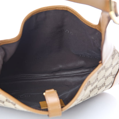 Gucci Monogram Web Small Jackie O Hobo Light Brown 5 of 10