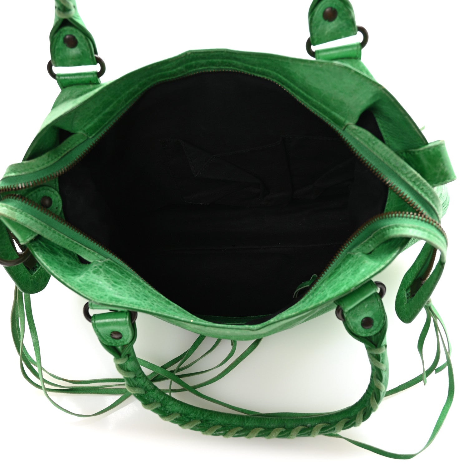 Balenciaga Agneau Classic Hardware Town Vert Poker 6 of 11