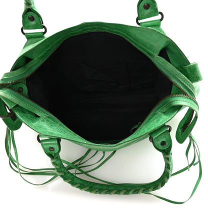 Balenciaga Agneau Classic Hardware Town Vert Poker 6 of 11