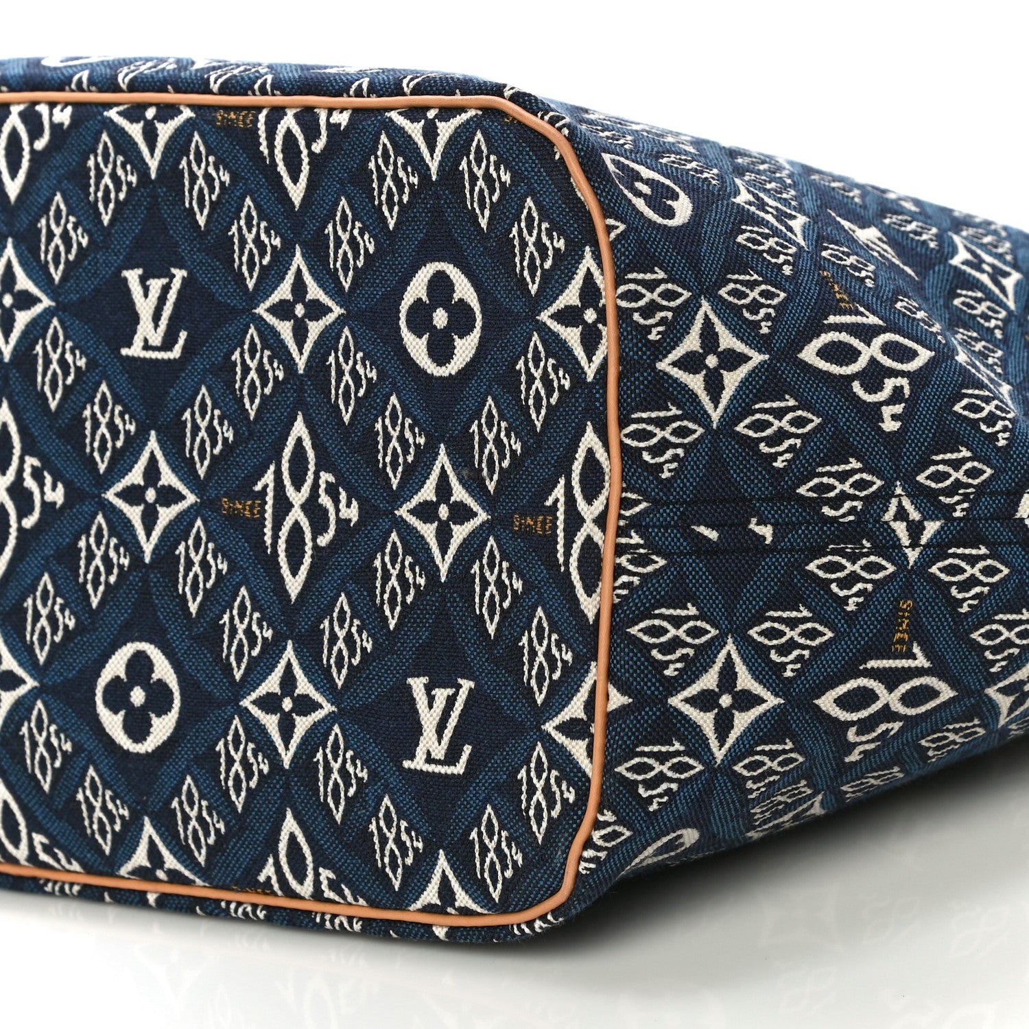 Louis Vuitton Jacquard Since 1854 Neverfull MM Blue 9 of 9