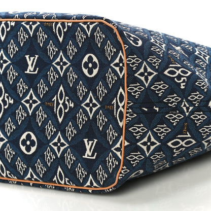 Louis Vuitton Jacquard Since 1854 Neverfull MM Blue 9 of 9