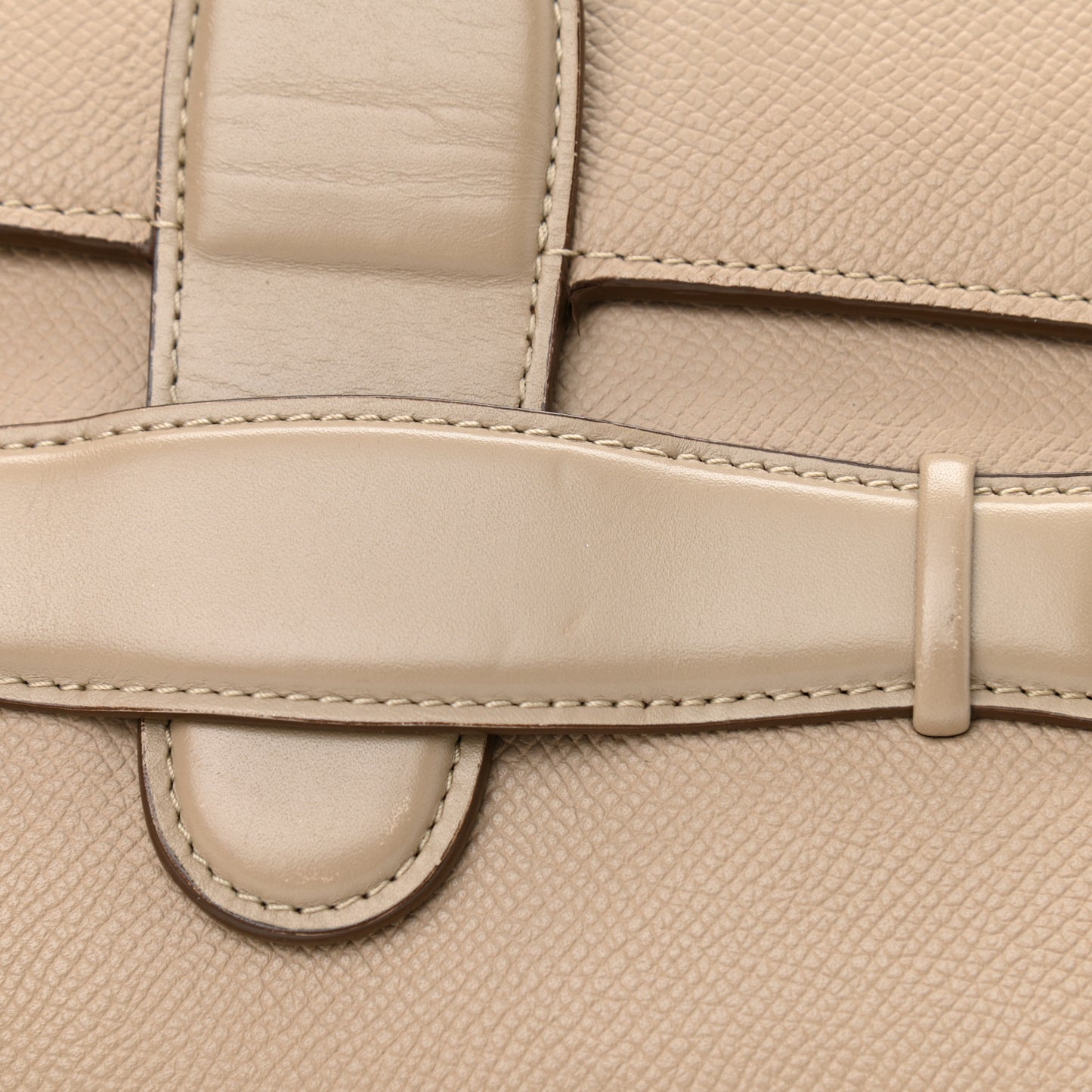 Baby Grained Calfskin Medium Symmetrical Bag Taupe