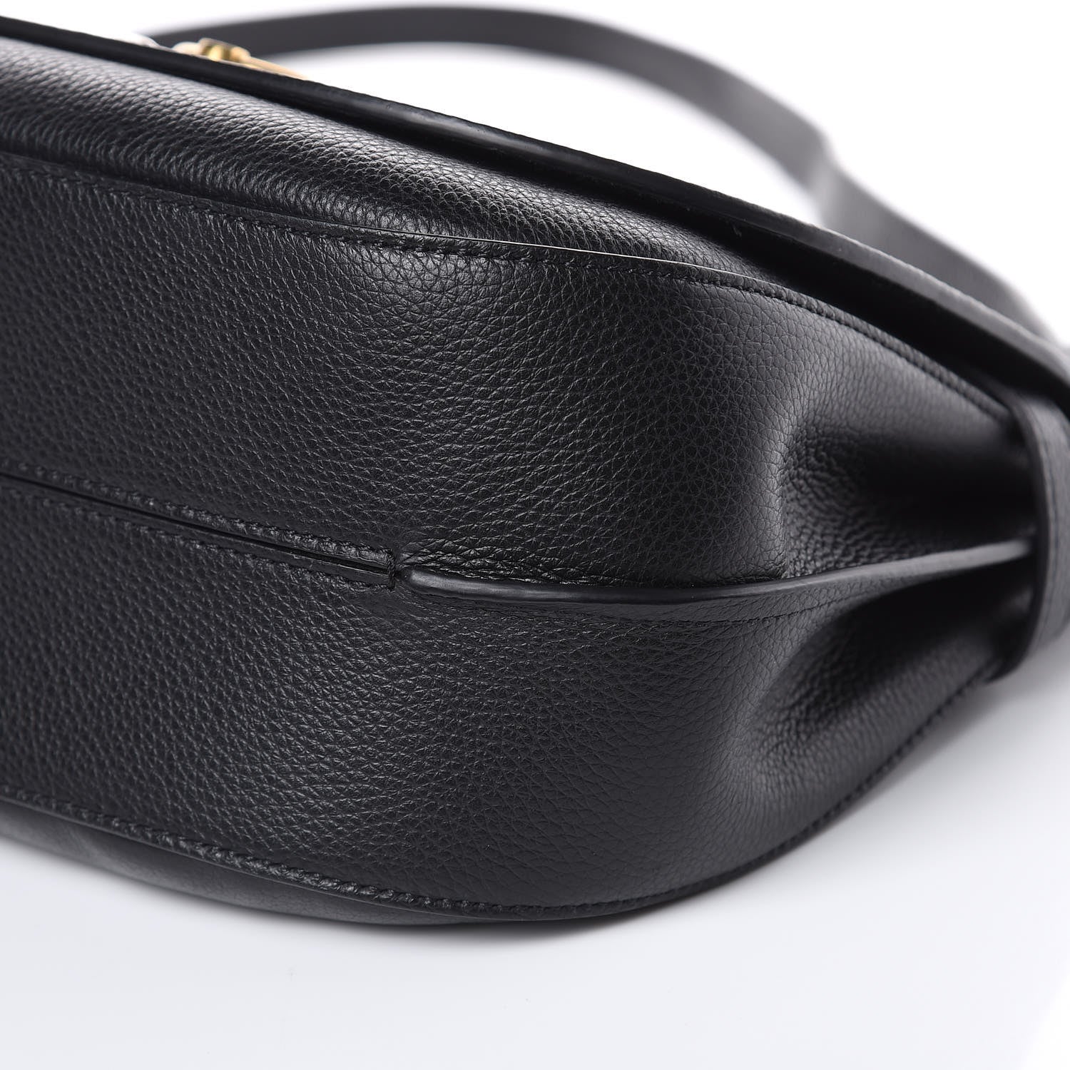 Mulberry Small Classic Grain Calfskin Amberley Satchel Black 10 of 12