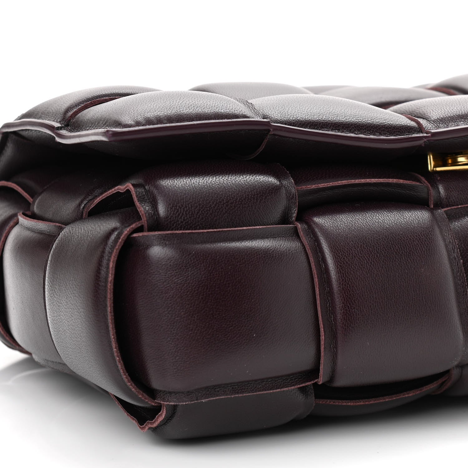 Bottega Veneta Nappa Maxi Intreccio Padded Cassette Crossbody Bag Grape 9 of 10